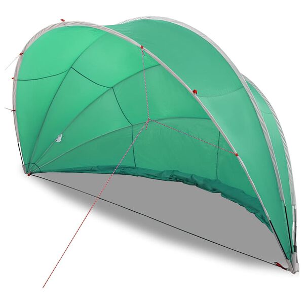 vidaXL Pool Dome Folding Manual Green 500 x 500 x 236 cm
