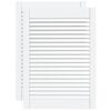 vidaXL Cabinet Doors Louvred Design 2 pcs White 69x49,4 cm Solid Wood Pine