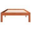 vidaXL Bed Frame without Mattress Wax Brown 100x200 cm Solid Wood Pine