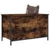 vidaXL Storage Bench Smoked Oak 80x42.5x50 cm Engineered Wood