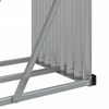 vidaXL Log Holder Anthracite 300x45x100 cm Galvanised Steel