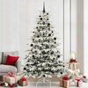 vidaXL Artificial Hinged Christmas Tree White 240 cm PE and PVC