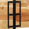 vidaXL Headboard 200 cm Solid Wood Acacia and Iron