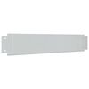 vidaXL Lawn Fences 5 pcs Galvanised Steel 100x19 cm