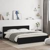 vidaXL Bed Frame without Mattress Black 160x200 cm