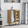 vidaXL Golf Cabinet with Wheel Plain Artisan Oak 65 x 45 x 98 cm