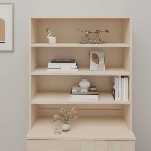 vidaXL Top for Highboard HAMAR Honey Brown 90x30x100cm Solid Wood Pine