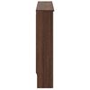 vidaXL Radiator Cover Brown Oak 152 x 19 x 81.5 cm Engineered Wood