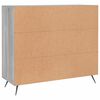vidaXL Sideboard Grey Sonoma 90x34x80 cm Engineered Wood