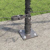 vidaXL Fence Post Grey 10 x 1 m (50 mm mesh) Steel and PVC