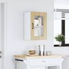 vidaXL Kitchen Wall Cabinet with Glass Door Kalmar Sonoma Oak Engineered Wood