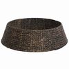 vidaXL Christmas Tree Collar Round Black 105 x 105 x 28 cm