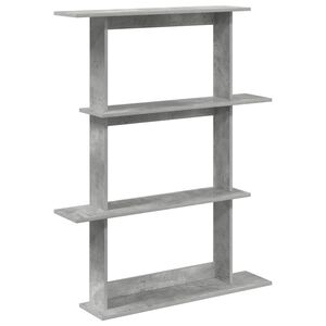 vidaXL Wall Shelf Concrete Grey 100 x 20 x 126 cm Engineered Wood