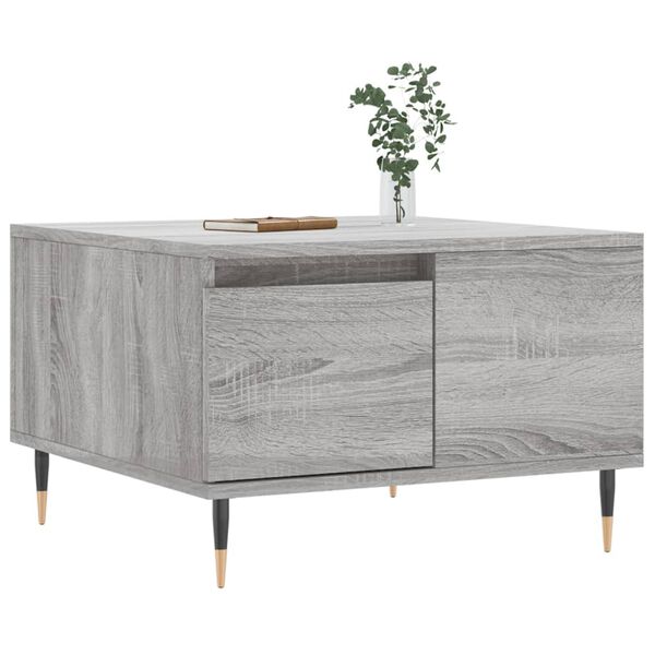vidaXL Coffee Table Grey Sonoma 55x55x36.5 cm Engineered Wood