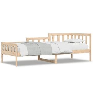 vidaXL Day Bed without Mattress 90x190 cm Single Solid Wood Pine