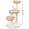 vidaXL Cat Tree with Sisal Scratching Post Natural Willow Wood
