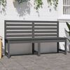 vidaXL Garden Bench Grey 157.5 cm Solid Wood Pine