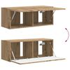 vidaXL TV Cabinet Set Wall-mounted 5 pcs White Engineered Wood