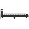 vidaXL Bed Frame with LED without Mattress Black 120x200 cm