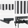 vidaXL Retractable Awning Anthracite and White 300 x 250 cm