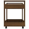 vidaXL Desk Trolley Brown Oak 60x45x60 cm Engineered Wood