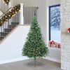 vidaXL Artificial Pre-lit Christmas Tree Green 240 cm PVC
