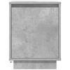 vidaXL Bedside Cabinet with LED Lights&nbsp;Concrete Grey 38x34x50 cm