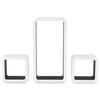 vidaXL Wall Cube Shelves 6 pcs White and Black