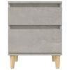 vidaXL Bedside Cabinets 2 pcs Concrete Grey 40x35x50 cm