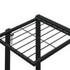 vidaXL Flower Stand 94.5x25x89 cm Black Iron