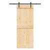 vidaXL Sliding Door with Hardware Set 80x210 cm Solid Wood Pine