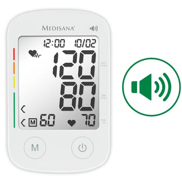 Medisana Upper Arm Blood Pressure Monitor with Voice Function BU 535 Voice White
