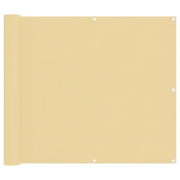 vidaXL Balcony Screen PU coated oxford alu