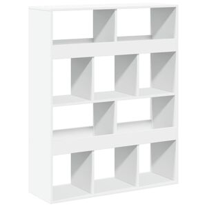 vidaXL Bookcase White 100x33x125,5 cm Engineered Wood