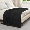 vidaXL Throw Blankets 24 pcs Black 200 x 150 cm Fleece