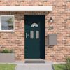 vidaXL Front Door White 110x210 cm PVC