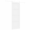 vidaXL Sliding Door ORKDAL White 83 x 232 cm Solid Pine Wood