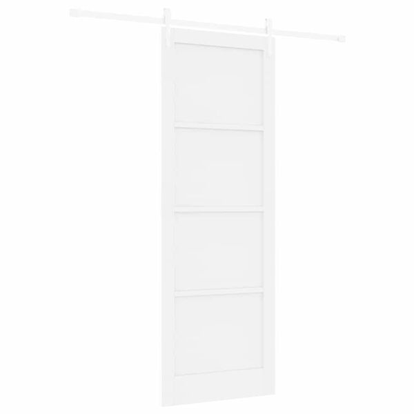 vidaXL Sliding Door ORKDAL White 83 x 232 cm Solid Pine Wood