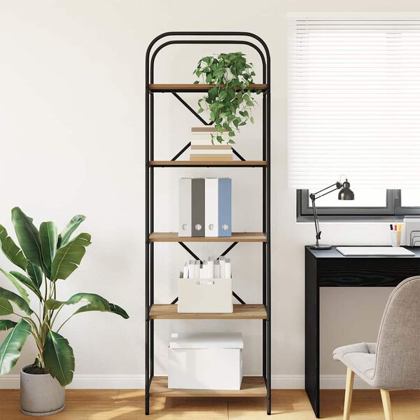 vidaXL Bookshelf Artisan Oak 60 x 30 x 183 cm Engineered wood