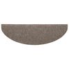vidaXL Stair Mats Self-adhesive 5 pcs 65x21x4 cm Beige Half Round Large