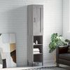 vidaXL Highboard Grey Sonoma 34.5x34x180 cm Engineered Wood