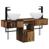 vidaXL Bathroom Furniture Set 3 pcs Old Wood Engineered Wood