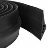 vidaXL Garage Floor Seal Black 78 x 14 mm 4.5 m EPDM Rubber