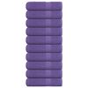 vidaXL Hand Towels "FROGN" 10 pcs Purple 50x100 cm 360 gsm