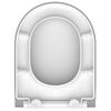 SCH&Uuml;TTE Duroplast Toilet Seat WHITE D-shape