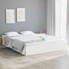 vidaXL Bed Frame without Mattress White Solid Wood 120x190 cm Small Double