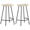 vidaXL Bar Stools 2 pcs Solid Mango Wood