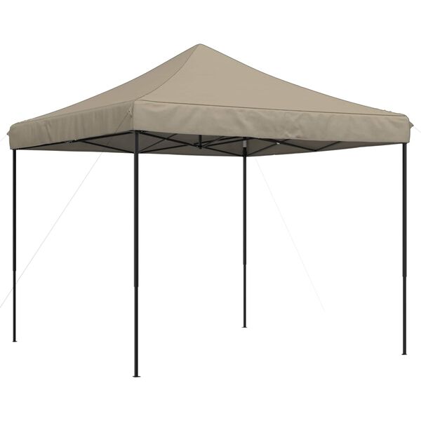 vidaXL Party Tent Folding Taupe 292 x 292 x 315 cm Oxford Fabric