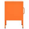vidaXL Nightstands 2 pcs Orange 35x35x51 cm Steel