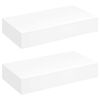vidaXL Floating Wall Shelves with Drawers 2 pcs White 48 cm